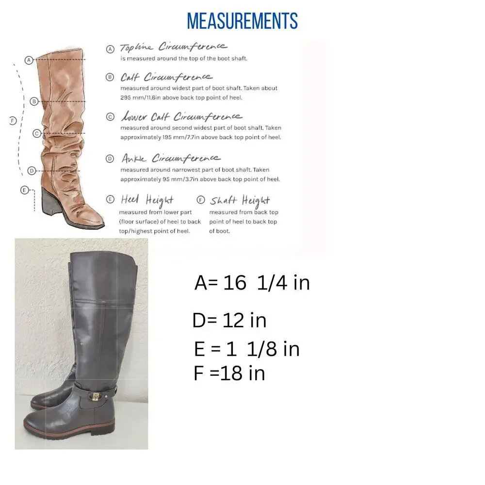New Tommy Hilfiger Women's Felvia knee High‎ Boot Size 7.5 M in Expresso Brown